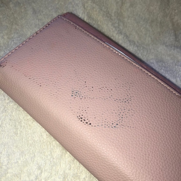 Pink Rose Print Wristlet - Picture 3 of 4